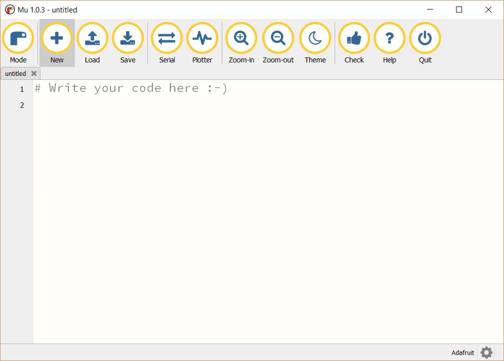 circuitpython mueditor new