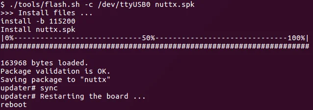 tutorial nuttx image load